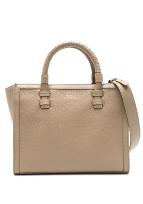 Sarah Chofakian Janet leather tote bag - Brown