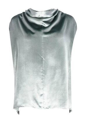 Alberta Ferretti cowl-neck sleeveless blouse - Green