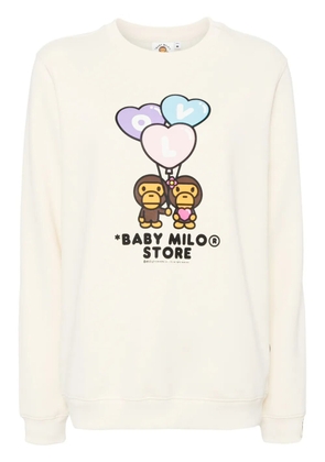 *BABY MILO® STORE BY *A BATHING APE® Baby Milo crew neck sweatshirt - Neutrals