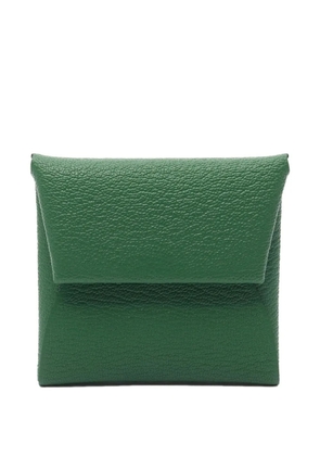 Hermès Pre-Owned 2024 Bastia Bamboo coin purse - Green