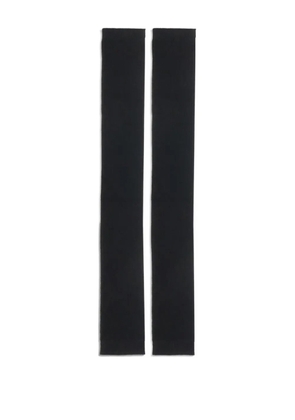 SA SU PHI ribbed cashmere gloves - Black