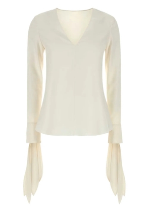 Givenchy ruffle detailing blouse - White