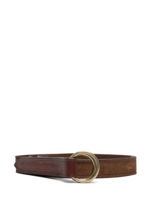 Eleventy leather ring-buckle belt - Brown
