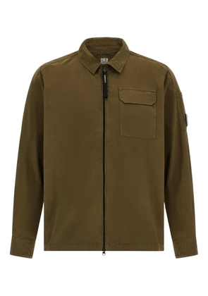 C.P. Company zip long-sleeved shirt jacket - Green