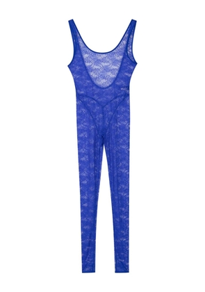 Maison Close Flashback Néon open-back catsuit - Blue