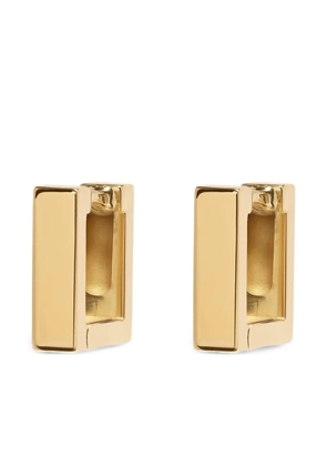 Azlee 18K yellow gold Mosaic hoop earrings