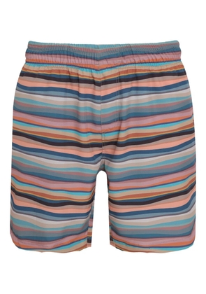 Amir Slama striped swim shorts - Blue