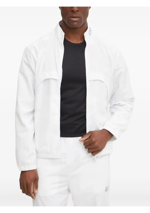 Ea7 Emporio Armani logo-print zip-up jacket - White