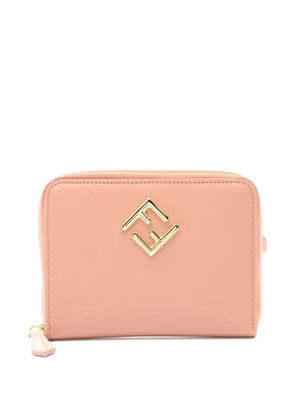 Fendi Pre-Owned 20s FF Diamonds zip-fastening wallet - Pink