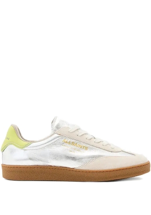AllSaints leather-panelled sneakers - Silver