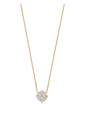 Sara Weinstock Yellow Gold Diamond Floral Necklace