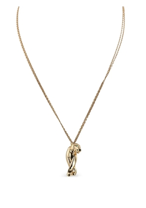 Cartier 18K yellow gold Panthère tsavorites and onyx necklace