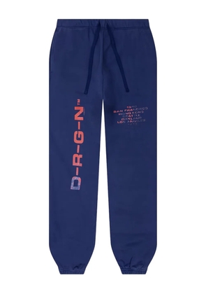 D-R-G-N Origins Bleached track pants - Blue