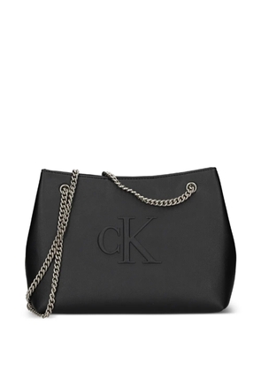 Calvin Klein embossed-logo shoulder bag - UB1 BLACK