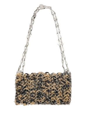 Rabanne disc-chain shoulder bag - Neutrals