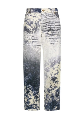 Roberto Cavalli Appaloosa-print jeans - Blue