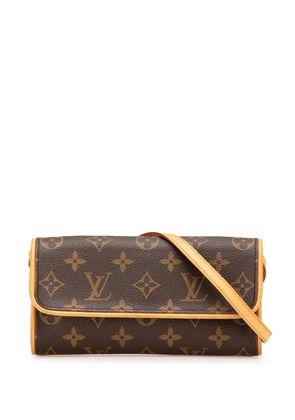 Louis Vuitton Pre-Owned 2000 Monogram Pochette Twin PM crossbody bag - Brown
