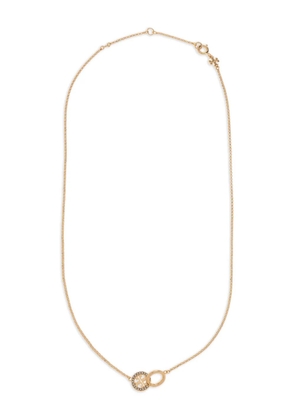 Tory Burch logo-charm chain necklace - Gold