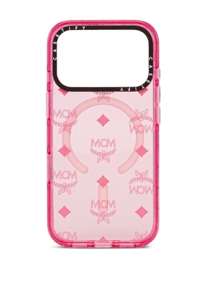 MCM x Casetify monogram-pattern iPhone 17 Pro Max case - Pink