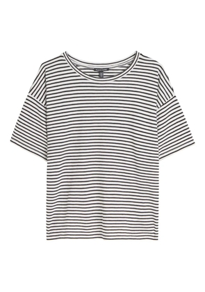 Eileen Fisher striped crew-neck T-shirt - White
