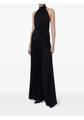 Elisabetta Franchi draped maxi dress - Black