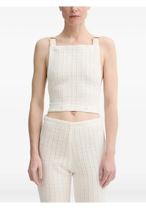 Sessùn cable-knit strap jumpsuit - Neutrals