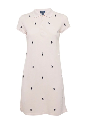 Polo Ralph Lauren Vintage logo-print cotton dress - Pink