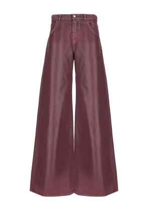 Laneus coated trousers - Red