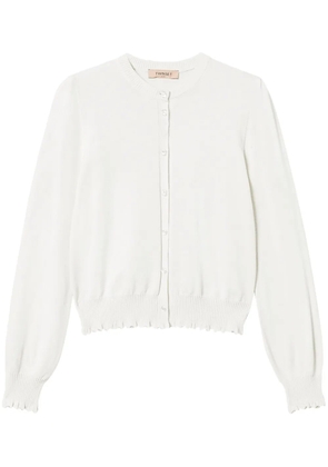 TWINSET scallop-trim cardigan - White