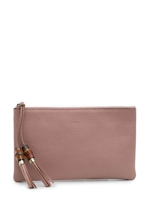 Gucci Pre-Owned 2016-2025 Calfskin Bamboo clutch bag - Pink