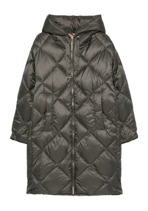 Max Mara hooded quilted coat - Black