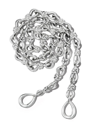 Marla Aaron large True Lover's knot necklace - Silver