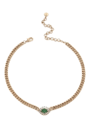 SHAY emerald evil-eye necklace - Gold