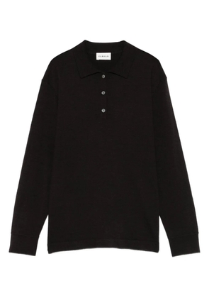 P.A.R.O.S.H. long-sleeve polo top - Brown