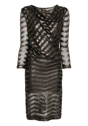 Vivienne Westwood Pre-Owned 2010 metallic-finish draped midi dress - Silver