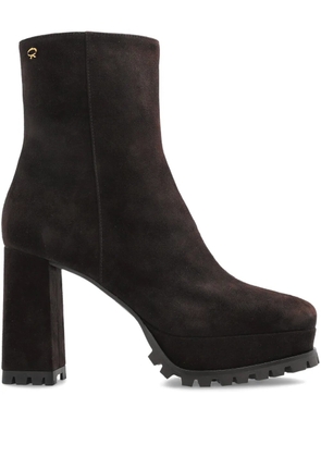 Gianvito Rossi 70mm Harlem platform block-heel ankle boots - Black