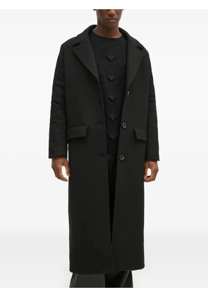 Won Hundred single-breasted longline coat - Black