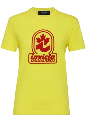 DSQUARED2 logo-print T-shirt - Yellow