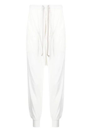 Rick Owens DRKSHDW Prisoner drop-crotch trousers - White