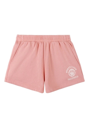 Sporty & Rich logo-detail shorts - Pink