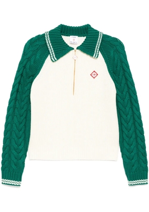 Casablanca zip fastening jumper - White