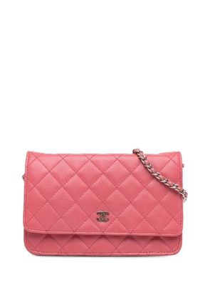 CHANEL Pre-Owned 2012 Classic Lambskin Wallet on Chain crossbody bag - Pink