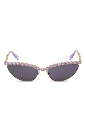 Swarovski Eyewear crystal-embellished cat-eye sunglasses - Purple
