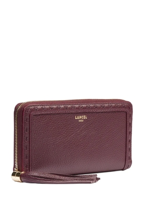 Lancel tassel zip-around wallet - Red