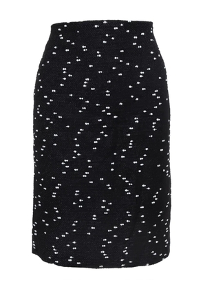 Oscar de la Renta Pre-Owned tweed pencil skirt - Black