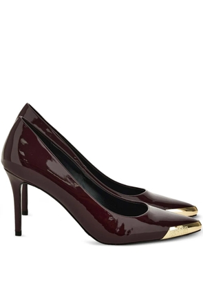 Versace Jeans Couture 85mm patent-leather pumps - Purple