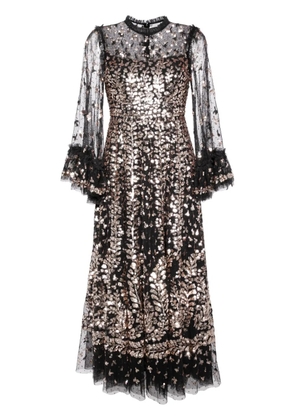 Needle & Thread Fern gown - Black