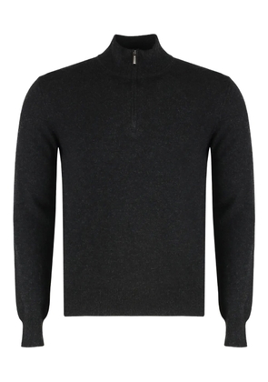 Moorer Atlante half-zipped sweater - Grey