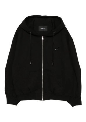 SONGZIO panther-embroidered hoodie - Black