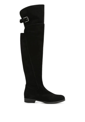 Dolce & Gabbana buckle-fastening suede boots - Black